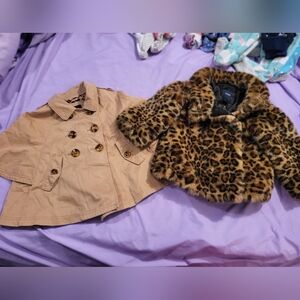 Girl's 2T Cheetah Jacket Lot